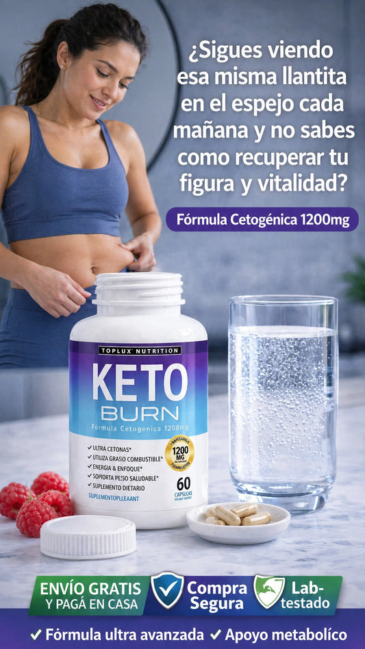 Toplux Nutrition Keto Burn - Formulación de Cetosis 1200mg