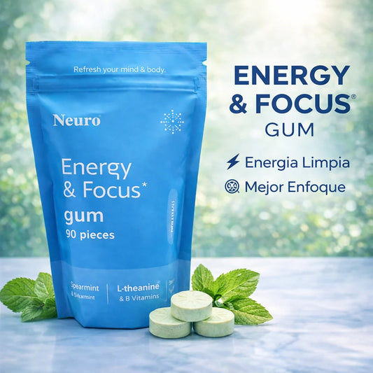 Neuro Energy Gum – Enfoque y Energía Instantánea