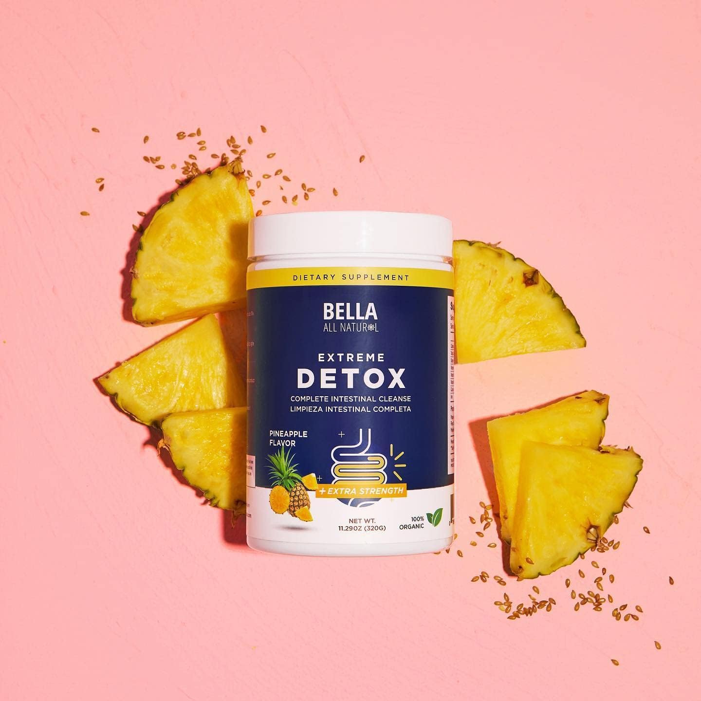 Bella All Natural Colon Detox - Apoyo Metabólico y Digestivo Diario